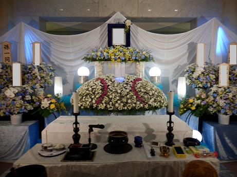 お花の祭壇